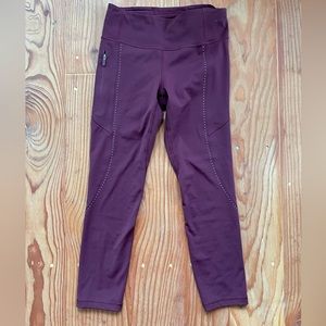 Burgundy Lululemon Running Leggings